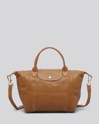 Polished pebbled leather cassie crossbody 19. Longchamp Shoulder Bag Le Pliage Leather Cuir Small In Camel Natural Lyst