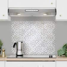 Shop a wide selection of peel and stick backsplash tile in a variety of colors, materials and styles to fit your home. Smart Tiles Kit Kitchen Sicile 22 56 In W X 30 06 In H Gray Peel And Stick Self Adhesive Wall Tile For Cooktop Backsplash 4 Pack Sm7000g 04 Qg The Home Dep Wallpaper Backsplash Kitchen Kitchen