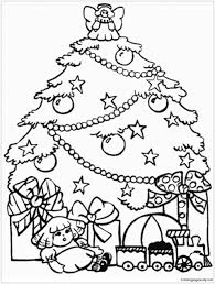 Presents And Christmas Tree Coloring Page Christmas Tree Coloring Page Tree Coloring Page Christmas Coloring Pages