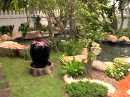 Waterfall And Garden Design In Thailand Youtube