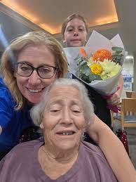 It was a good mothers day for my mum. She was awake and in her wheelchair  so we were able to take her to watch one of the kids soccer games We