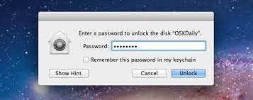 Enter the password for the . Password Protect An External Drive In Mac Os X With Encrypted Partitions Osxdaily