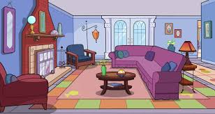 Border design of a page. Living Room Clipart Wild Country Fine Arts