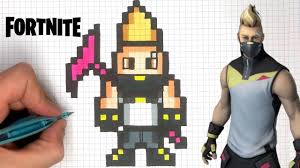 Skin Fortnite A Dessiner Facile How To Draw Drift Skin Pixel Art Fortnite Youtube Di 2020