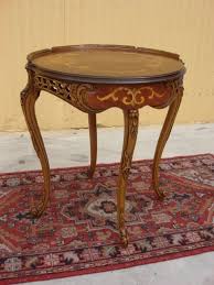 Antique Furniture Italian Antique Inlaid Round Lamp Table Side Table Stand Furniture Italian Furniture Side Table