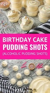 Birthday Cake Pudding Shots With Vodka Funfetti Birthday Cake Pudding Shots These Fun Festive Birthday Cake Pudding Shots Are In 2020 Pudding Shots Birthday Cake Pudding Shots Recipe Alcoholic Desserts