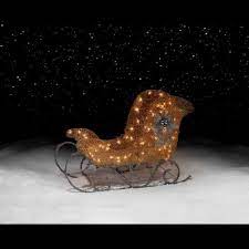 Jaclyn Smith 36 100 Light Gold Sleigh Kmart Outdoor Christmas Decorations Outdoor Christmas Garden Of Lights