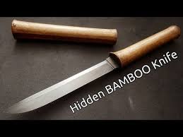 Knife Making Hidden Bamboo Knife Youtube In 2020 Knife Knife Making Tool Steel