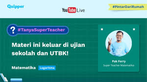 Matematika testlar matematika fanidan test varianti. Logaritma Matematika Dengan Pak Ferry Tanya Super Teacher Live Quipper Video Youtube