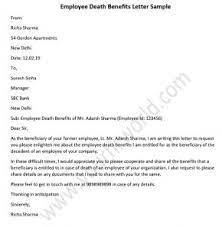 Sample memo regarding eeo compliance concerns. Employee Death Benefits Letter Sample Death Claim Letter Hr Letter Formats