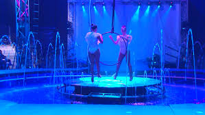Under the stunning white & blue big top tent. Cirque Italia S Water Circus Comes To The Florence Mall Wkrc