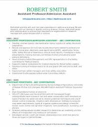 Assistant Professor Resume Samples Qwikresume