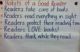 Habits Of A Good Reader Good Readers Reading Anchor