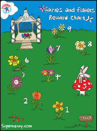 reward charts 3 to 5 year olds fairies and flowers