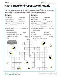___ to do my homework. Past Tense Verb Crossword Puzzle Worksheet Education Com
