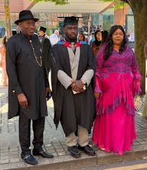 PHOTOS: Jonathan's son, Ariwera, graduates from UK university Ariwera Jonathan, son of former President Goodluck Jonathan, has graduated from Manchester Metropolitan University in the United Kingdom (UK). The graduation ceremony, held on