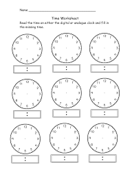 Blank Clock Worksheet To Print Time Worksheets Clock Worksheets Clock Template