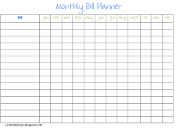 72 meticulous bill chart template free