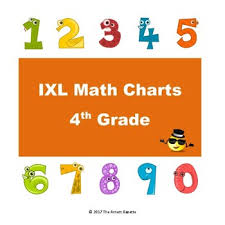 Ixl Math Progress Charts For 4th Grade