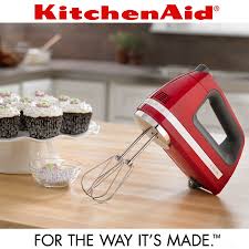 Reach for a hand mixer from kitchenaid. Kitchenaid 9 Speed Hand Mixer Silver Cookfunky