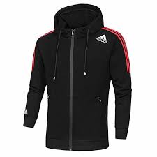 Adidas外套時尚小logo印花插肩條紋男款連帽運動外套兩色選 Adidas Jacket Hooded Jacket Puma Jacket