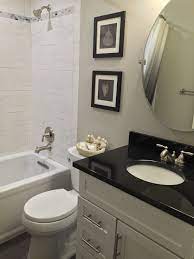 The golden floor will accentuate the gold flecks of the countertop even more. We Did It Love Our Bathroom Remodel Black Galaxy Granite Counter With White Belair Kraftmaid Half Bathroom Remodel Bathroom Remodel Master Bathrooms Remodel