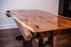 Exquisite & handcrafted · 100% customizable · only quality wood used Cedar Slab Table Vale Lorin Bruck Design