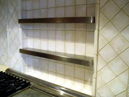 Very convenient and easy to set up. Stainless Steel Shelves Behind Range