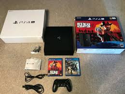 Sony Playstation 4 Pro 1tb Red Dead Redemption 2 Playstation 4 Pro Ps4 1tb Red Dead Redemption 2 Bundle Barely Used Red Dead Redemption Playstation 4 Playstation