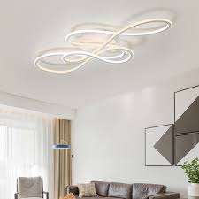 Led ceiling lamp modern for bedroom living room kitchen creative white chandelier lustre dimmable home decor lighting fixtures. Neo Gleam Double Glow Modern Led Ceiling Light Decorstar Home Decor