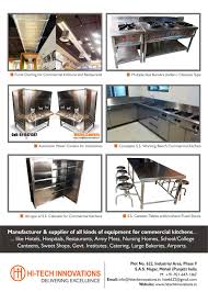 Do this and much more with sulekha. Commercial Kitchen Equipment Manufacturer Supplier Chandigarh Mohali Panchkula Haryana Hitech Innovations