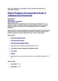 Check spelling or type a new query. Materi Korespondensi Kelas X Ap Resume Docx