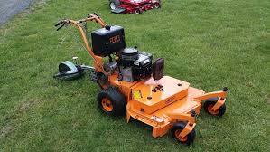 Scag Sw 36 Walk Behind Lawn Mower Commercial Kawasaki 13hp Engine W Sulky Walk Behind Lawn Mower Lawn Mower Mower