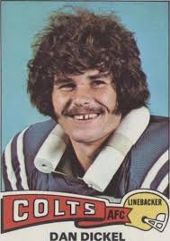 1975 TOPPS DAN DICKEL ROOKIE . BALTIMORE COLTS #476
