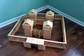 Fuerte Hecho Con Las Piezas De Construccion Kapla Kapla Modele Kapla Kappla