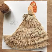 Buat baju anda sendiri dengan desain kaos online! Cantik 15 Sketsa Desain Gaun Yang Kreatif Dan Unik Banget Fashion Fimela Com