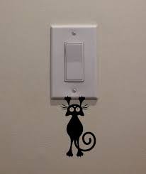 Cat Kitten Hanging From Light Switch 2 5 X4 5 Bedroom Home Decor Decal Diy Wall Decals Wall Painting Decor Diy Wall