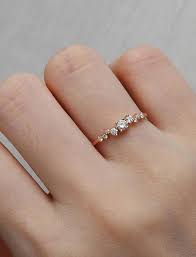 Engagement Ring Rose Gold Engagement Ring Unique Cluster I Love This Ring So Simple Yet Bre Rose Engagement Ring Wedding Rings Unique Twig Engagement Ring