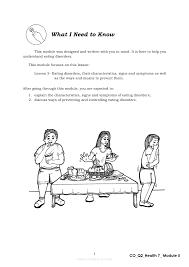 Health learner's module · teaching guide 2 Health 7 Quarter 2 Module 5 Eating Disorders Grade 7 Modules