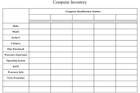 Computer Inventory Template Sample Templates Computer Inventory