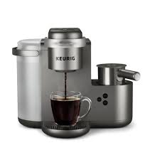 #1 home improvement retailer store finder Keurig K Cafe Special Edition Nickel Single Serve Coffee Maker 5000200558 The Home Depot