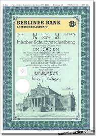 Find out more and register with deutsche bank data now for free. Berliner Bank Aktiengesellschaft B Inhaber Sv 8 25 Abb Neues Schauspielhaus B