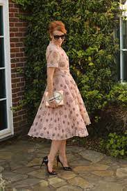 The best ideas of wedding guest midi dresses. Wedding Guest Outfit Vintage 1950s Patterned Dress Novel Flickr
