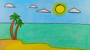 More images for beach drawing for kids step by step » Beach Drawing For Kids Easy Drawing For Kids Youtube