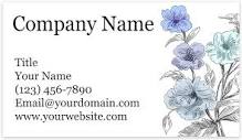 Amazon.com : Personalized Floral Design Business Cards 3.5" x 2 ...