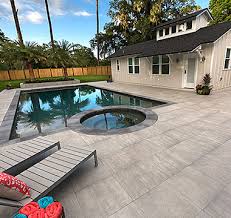Outdoor porcelain tile pool deck. Porcelain Pavers Tremron Jacksonville Pavers Retaining Walls Fire Pits Atlanta Miami Orlando Tampa Florida Paver Manufacturer