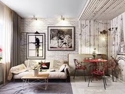 When the owner of this amsterdam pad moved in she couldn't even see this beautiful brick wall. Living Room With A Brick Wall A Fashionable And Relevant Interior