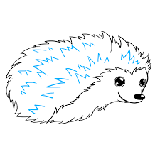 How To Draw A Hedgehog Really Easy Drawing Tutorial Hedgehog Drawing Easy Drawings Drawing Tutorial Easy