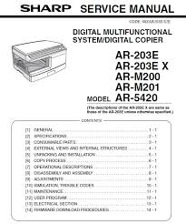 10 do not look directly at the light source. Sharp Ar M200 M201 Ar 203e Ar 5420 Service Manual Sharp Copiers Printers Multifunctionals Ar M Dc Dm Mx Series Service Manuals Sharp
