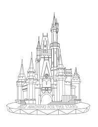 Step By Step Easy Drawn Disney Castle - Clip Art Library